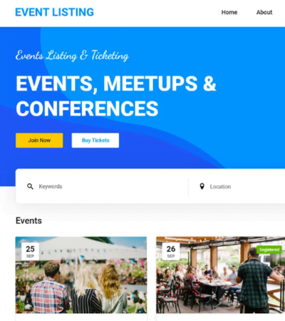 Event Listing Confrence WordPress Theme