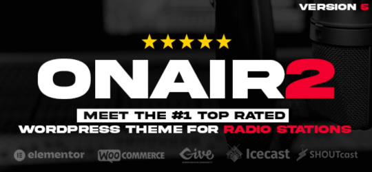 Onair2 Podcast WordPress Theme