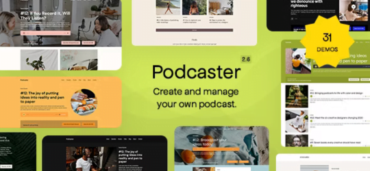 Podcaster Podcast WordPress Theme