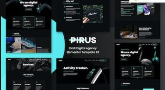 PIRUS - Dark Digital Agency Elementor