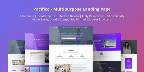 Pecifico - Multipurpose One page website template