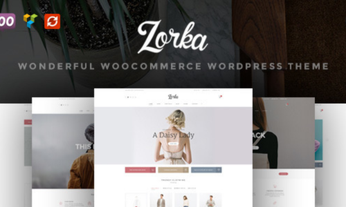 Zorka-Best E-commerce one-page Website Template